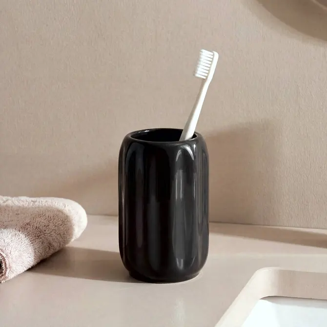 ceramiczny kubek na szczoteczki do zębów, Natural Home Decor