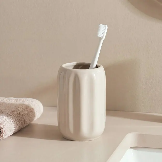ceramiczny kubek na szczoteczki do zębów, Natural Home Decor