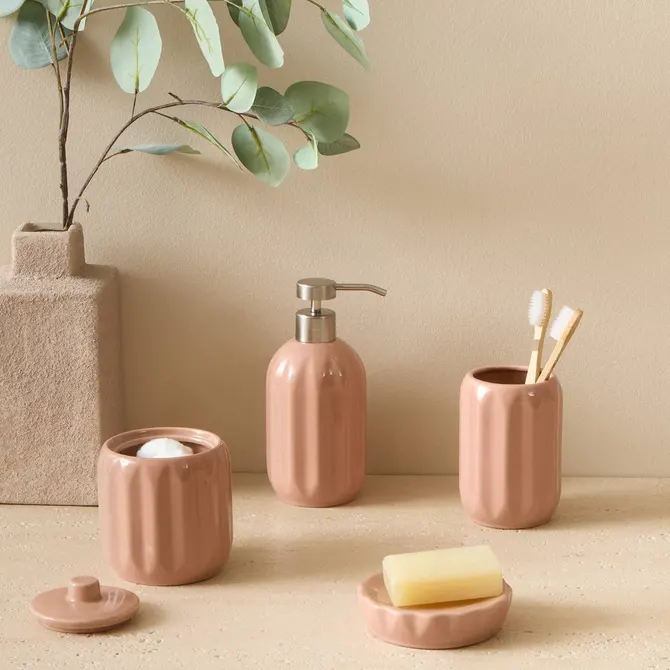 ceramiczna mydelniczka okrągła, Natural Home Decor