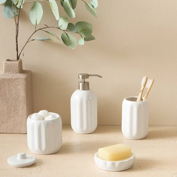 ceramiczny dozownik na mydło, Natural Home Decor