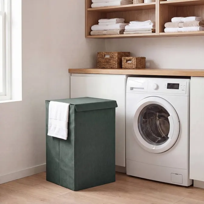 praktyczny kosz na pranie do małych łazienek 5five, Home Decor