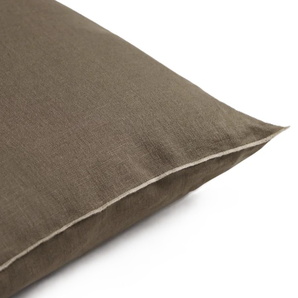 lniana poszewka na poduszkę z falbanką Natural Home Decor