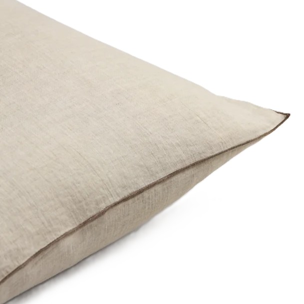 lniana poszewka na poduszkę z falbanką Natural Home Decor