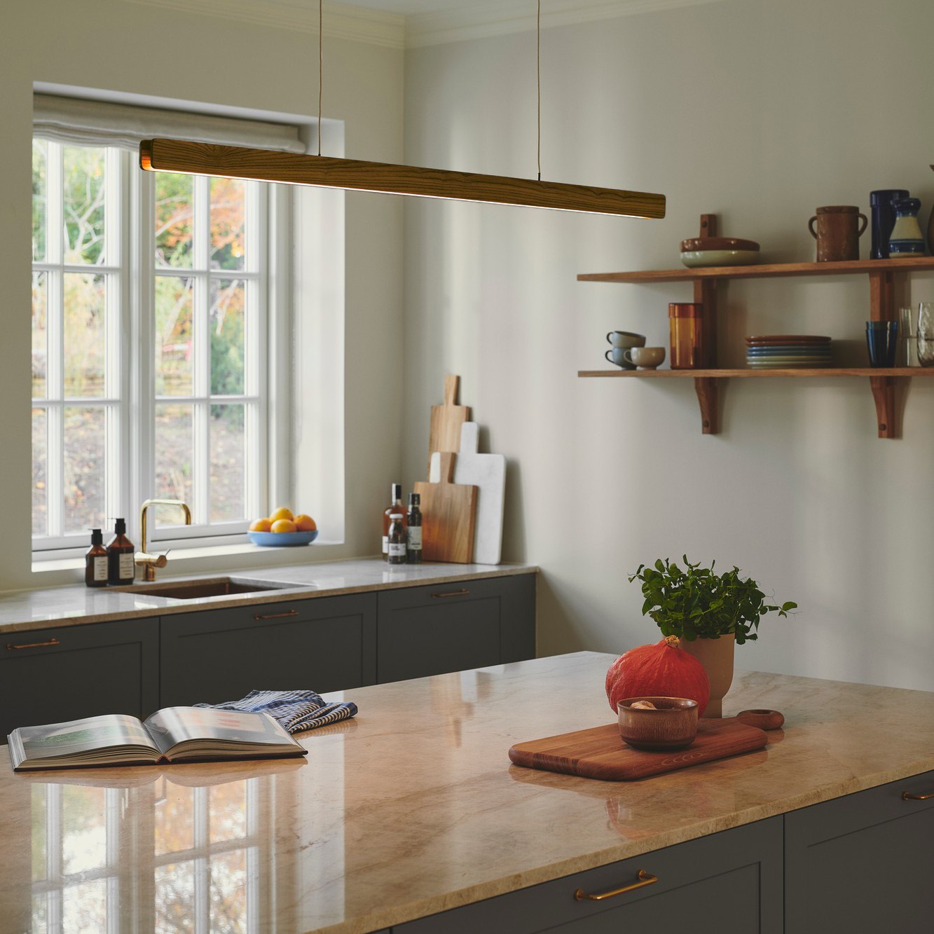 lampa podłużna wisząca, Nordlux, Natural Home Decor