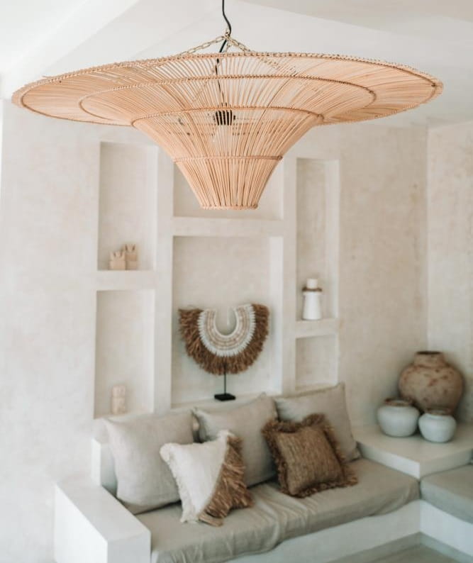 Klosz do lampy wiszącej rattan Sky 60 Natural Home Decor